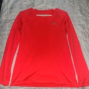 Under Armour Women's Orange Long Sleeve Top
